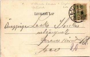 1904 Budapest XI. Fehérvári út (ma Bartók Béla út), Wellisch Sándor és Gyula háza. Divald Károly 659...