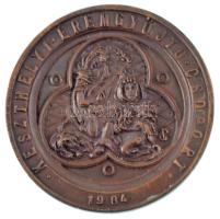 Peternák Gusztáv (1928-) 1984. "Egervár / Keszthelyi Éremgyűjtő Csoport 1984" bronz emléké...