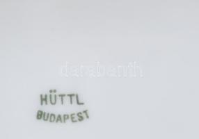 Hüttl Tivadar Porczellángyáros reklámjával ellátott Hüttl Tivadar bonbonier. Jelzett, fedelen pattan...