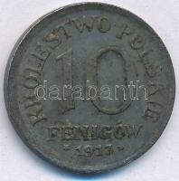 Lengyelország / Német megszállás 1917FF 10f Fe T:VF Poland / German Occupation 1917FF 10 Fenigow Fe ...