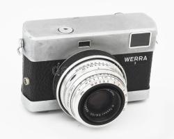 cca 1961-1964 Carl Zeiss Jena Werra 3 fényképezőgép, Tessar 50mm f/2.8 objektívvel, eredeti sérült b...