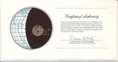 Kiribati 1979. 1c "Nemzetek pénzérméi" felbélyegzett borítékban, bélyegzéssel T:AU
Kiriba...