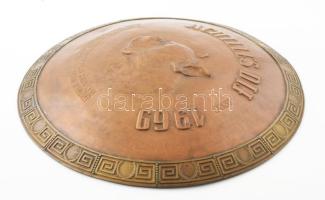 cca 1975, Achilles díj. A legszebb magyar tenyésztésű sárga kan, örök vándordíj. Nagyméretű réz plak...