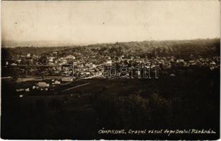 1944 Campulung Muscel, Hosszúmező, Kimpolung, Cimpolung (Arges); Orasul vízul de pe Dealul Flamanda. photo (gluemarks)