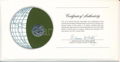 Zambia 1972. 5n "Nemzetek pénzérméi" felbélyegzett borítékban, bélyegzéssel T:AU
Zambia 1...