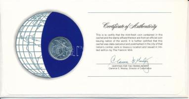 San Marino 1974. 10L "Nemzetek pénzérméi" felbélyegzett borítékban, bélyegzéssel T:UNC,AU
...