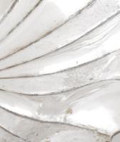 Ezüst (Ag) gyümölcsös kínáló tál. Dianás jelzéssel, kalapált, hibátlan. 39x28 cm 762 g