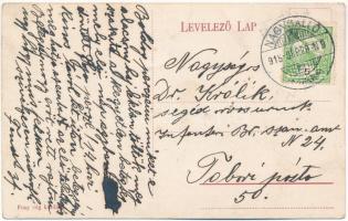 1915 Nagysalló, Tekovské Luzany, Tekovské Sarluhy; Fő utca. Fray cég kiadása / main street