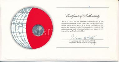 Botswana 1976. 1t "Nemzetek pénzérméi" felbélyegzett borítékban, bélyegzéssel T:AU
Botswa...