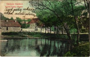1909 Dárda, Gyolató, Esterházy kastély részlete. Arady Lajos kiadása / castle (fl)