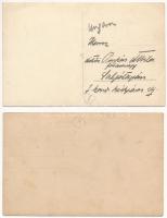 2 db régi fotó képeslap autókról: IA-29507 és TX 10524-B rendszám / 2 pre-1945 photo postcards of ol...