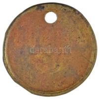 1866-1918. "Alagút bárca" 10 értékű bronz némabárca (28mm) T:XF