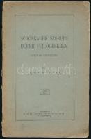 Takács Zoltán: Schongauer szerepe Dürer fejlődésében. Doktori értkezeés. Bp., 1903 Községi nyomda. 36p + 2 t (képek) Tűzve, kiadói papírborítóval