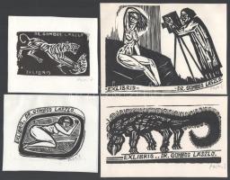 Perei Zoltán (1913-1992): 10 db klf. ex libris és kisgrafika. Klf. technikák, papír, mindegyik jelze...