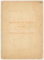 1912 XVI. Lajos korabeli ékszerek képes árverési katalógusa. Bijoux en or émaillé du XVIe siécle boites des Epoques Luis XV. et Louis XVI. provenant de la Collection de Madame de X...20 p + 7 t litográfiák. Felvágatlan