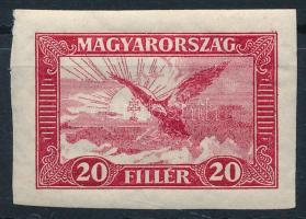 1927 Repülő vágott 20f bélyeg