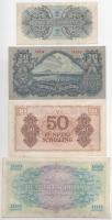 Ausztria 1945. 20Sch + Szövetséges megszállás 1944. 2Sch + 50Sch + 100Sch T:F
Austria 1945. 20 Schi...