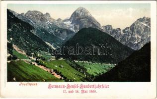 Predel, Predilpass; Hermann Henkel Hundertjahrfeier 17. und 18. Mai 1909., Joh. Leon 293. 1906.