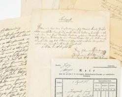 cca 1811-1875 Karl Freiherr von Lempruch osztrák tábornok részére szóló hivatalos, minisztériumi ira...