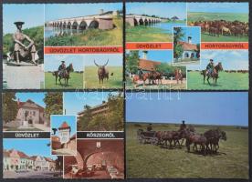 Több mint 100 db MODERN magyar város képeslap, Budapest és Balaton nélkül / More than 100 modern Hungarian town-view postcards without Budapest and Balaton