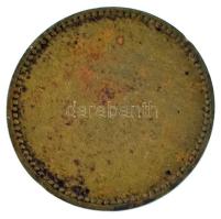 Budapest / Kőbánya ~1900. "Josef Pehacsek" egyoldalas bronz bárca (22mm) T:XF