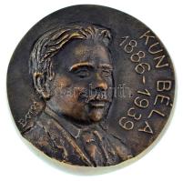 Boros Tibor (1945-) DN Kun Béla 1886-1939 egyoldalas, öntött bronz emlékérem (108mm) T:AU