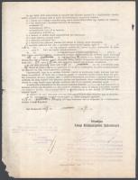 1937 Bp., Országos Falusi Kislakásépítési Szövetkezet hitelfolyósítási szerződése