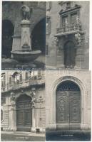 1912-1913 Trento, Trient (Südtirol); A. Stockhammer - 6 original photo postcards of ornamentation of houses, statues