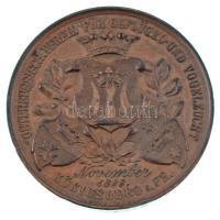 Ausztria 1893. Osztrák Szárnyas- és Madártenyésztő Egyesület - Königsberg / Méltó eredményekért bronz emlékérem gravírozva (39mm) T:XF