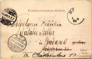 1899 (Vorläufer) Merano, Meran (Südtirol); Obermais-Meran gegen Vinschgau / Maia Alta (EK)