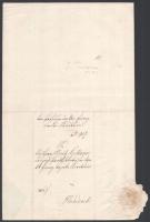 1867 Báró Czikann Móric diplomata, követ 2 db kinevezési okmánya