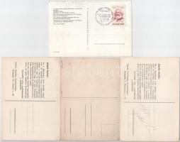 ÚTTÖRŐ - 4 db modern magyar propaganda képeslap