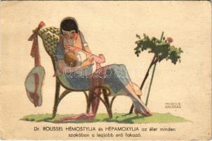 Dr. Roussel Hémostylja és Hépamoxylja az élet minden szakában a legjobb erő fokozó. Francia gyógyszer reklám / French medicine advertisement s: Maggie Salcedo (EB)