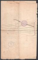 1942 Temesvár (Timisoara), Erdély, özvegy részére kiállított, román nyelvű hivatalos irat, okmánybél...