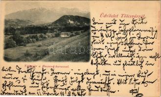 1899 (Vorläufer) Törcsvár, Tölcsvár, Törzburg, Bran; Bucsesd-havas. Zeidner H., Schäser A. / Muntii Bucegi + "Ajánlott Brassó 534"