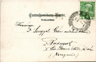 1911 Ceské Budejovice, Budweis; Theatergasse / street view