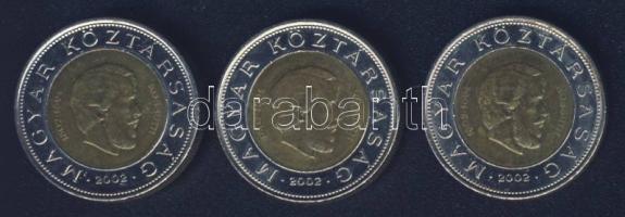 2002. 100Ft "Kossuth" (3x) T:2
