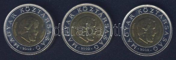 2002. 100Ft "Kossuth" (3x) T:2