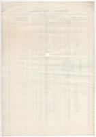 Zsolna 1911. "Zsolnai Takarék- és Hitelintézete" részvény 200K-ról, szárazpecséttel, lyuka...