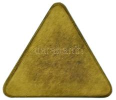 Rudabánya ~1892-1900. "Borsodi Bányatársulat - Rudobánya" 1K értékű bányász bárca (33x37mm...