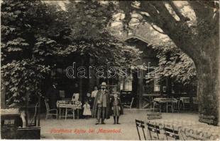 1909 Mariánské Lázne, Marienbad; Forsthaus Rojau bei Marienbad / forestry, café and restaurant in Rájov (EK)