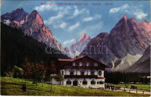 1912 Sesto, Sexten (Südtirol); Posthotel Fischleinboden / Val Fiscalina / hotel (wet corner)