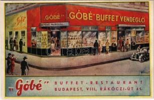 1940 Budapest VIII. Góbé buffet vendéglő, Rákóczi út 41. - reklám s: Pámmer I. (r)