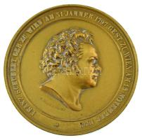 Ausztria 1872. Franz Schubert aranyozott bronz emlékérem. Szign.: Tautenhayn (64mm) T:XF  Austria 1872. Franz Schubert gilt bronze commemorative medallion. Sign.: Tautenhayn (64mm) C:XF