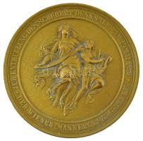 Ausztria 1872. "Franz Schubert" aranyozott bronz emlékérem. Szign.: Tautenhayn (64mm) T:XF...