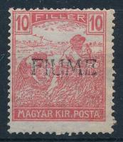 Fiume 1918 Arató 10f H.II. felülnyomással, Bodor vizsgálójellel