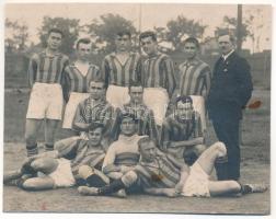 1926 UNIREA - SPÁRTA futball mérkőzés, focisták / Romanian football players. photo (7,9 x 10 cm) (vágott / cut)