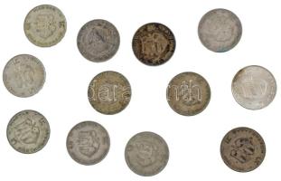 1947. 5Ft Ag "Kossuth" (12x) T:VF,F (közte 1db XF) patina, ph. Adamo F8.1