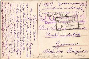 Celje, Cilli; + " ZENSURIERT K.u.k. Militärzensur Cilli"