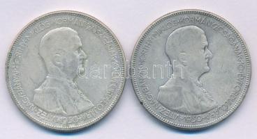 1930. 5P Ag Horthy jobbra (2x) T:F patina Adamo P8